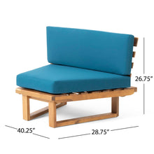 Load image into Gallery viewer, Mirabelle - Corner Chair, Coffee Table - Teal
