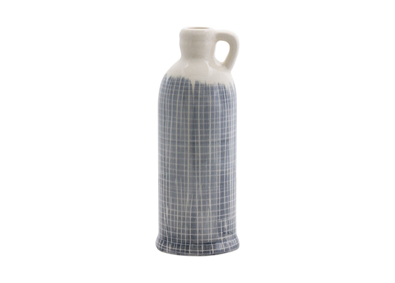 Checkered Jug Vases (Set of 3) - Off White / White