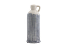 Load image into Gallery viewer, Checkered Jug Vases (Set of 3) - Off White / White
