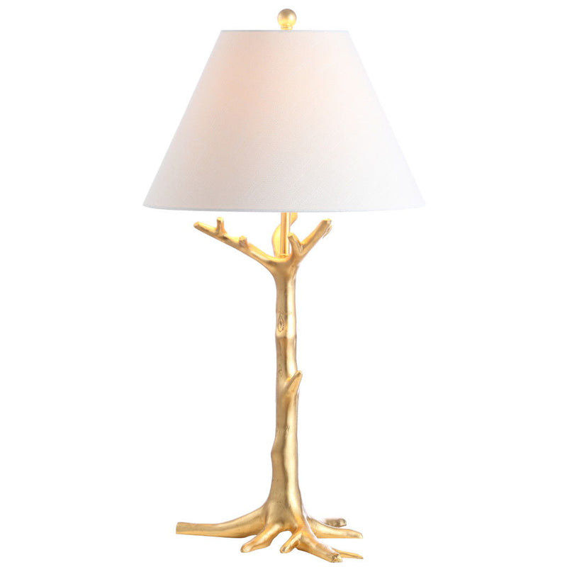 Novelty Table Lamp LED With Empire Shade - Gold