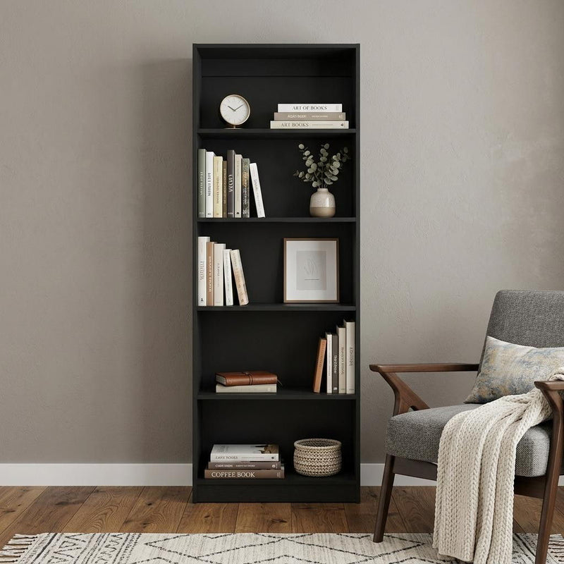 Five Tier Bookcase (546187) - Black