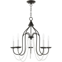 Load image into Gallery viewer, 23'' Five Light Dimmable Chandelier With Shades - Bronze
