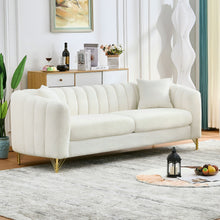 Load image into Gallery viewer, Tufted Oversized Sofa For Living Spaces - Beige
