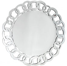 Load image into Gallery viewer, 39" Round Glass Framed Accent Mirror - Clear
