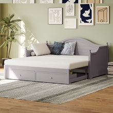 Load image into Gallery viewer, Daybed With Extendable Trundle And Storage Drawers
