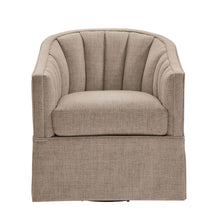 Load image into Gallery viewer, Solitude - Skirted Swivel Accent Chair With Hemp Like
