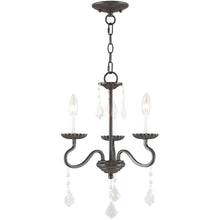 Load image into Gallery viewer, Three Light Dimmable Chandelier With Shades - Bronze
