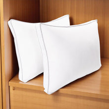 Load image into Gallery viewer, Microfiber Down Alternative Medium Hypoallergenic Bed Pillows (Set of 2) - Standard
