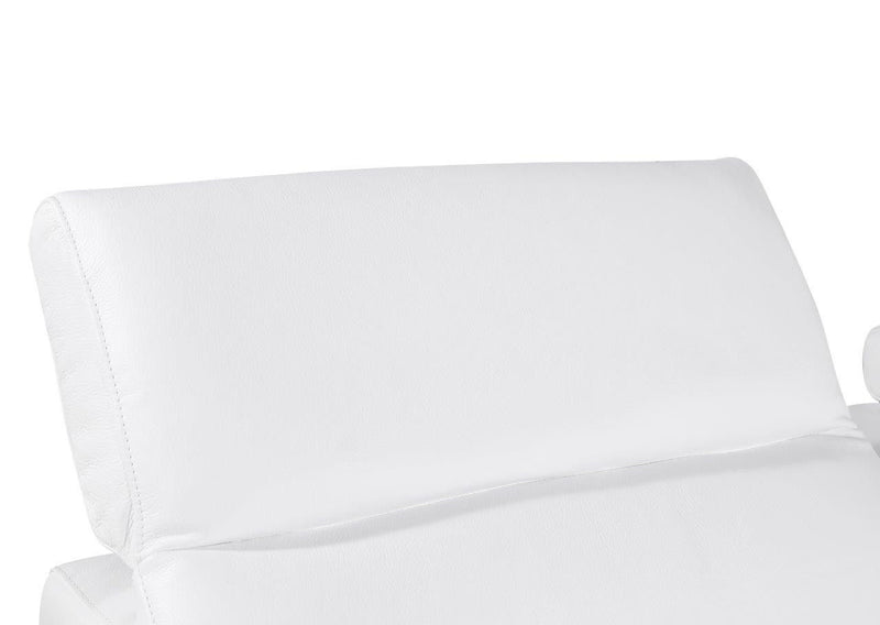 Italian Leather Modular L Shaped Five Piece Corner Sectional - White