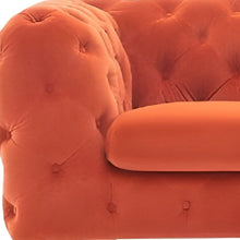 Load image into Gallery viewer, Chesterfield Sofa - Orange Silver
