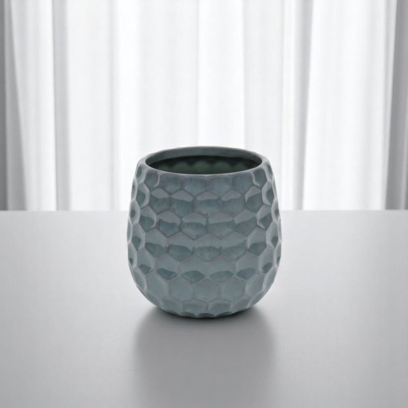 Round Pot Planter (487393) - Blue