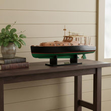 Load image into Gallery viewer, Hand Painted Model Boat (624222) - Light Brown / Black
