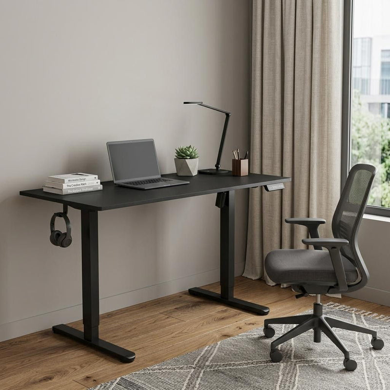 Adjustable T-Shape Standing Desk (723774) - Black