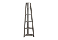 Load image into Gallery viewer, Five Tier Corner Bookcase - Taupe
