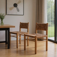 Load image into Gallery viewer, Aluminum Open Back Dining Side Chairs (Set of 2) - Natural
