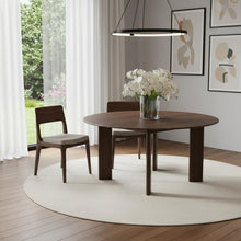 Load image into Gallery viewer, 59" Solid Wood Round Top Dining Table - Brown

