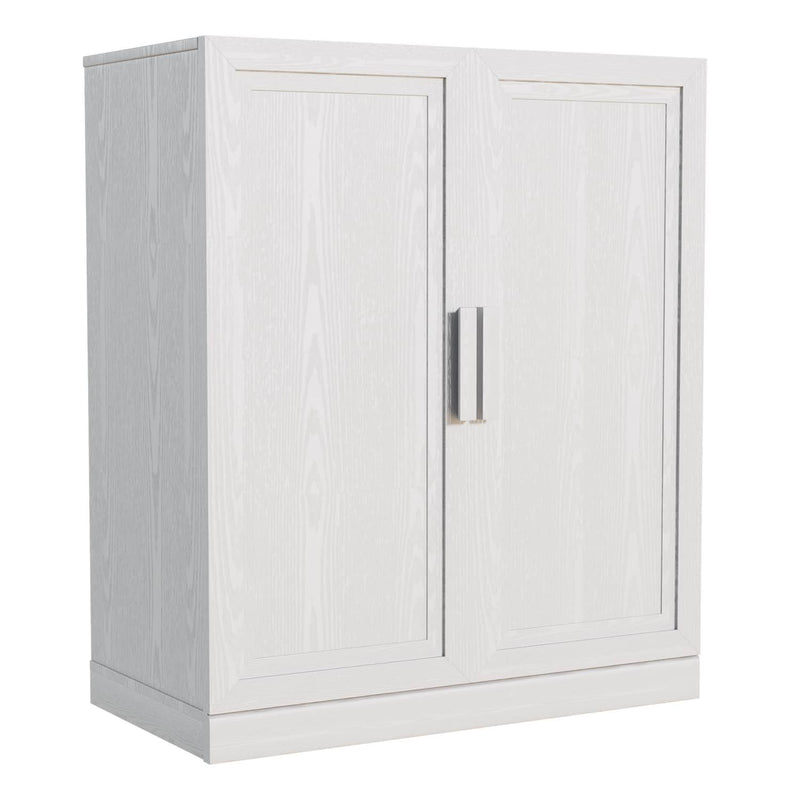 31'' Wood Accent Cabinet With Two Doors - White