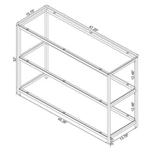 Load image into Gallery viewer, Weston - 2 Shelf Entryway Console Table - Black

