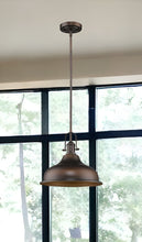 Load image into Gallery viewer, Hanging Light With Dome Shade - Antique Bronze / Brown
