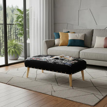 Load image into Gallery viewer, Wool Ottoman - Brown / Gray
