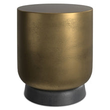 Load image into Gallery viewer, Round End Table - Antiqued Brass
