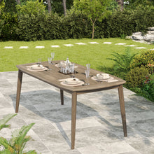 Load image into Gallery viewer, Acacia Wood Dining Table 8 Person Outdoor Table, Farmhouse Furniture For Patio, Garden, Backyard - Light Brown
