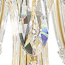 Load image into Gallery viewer, Candle Style Empire Transparent Glass Led Ceiling Light - White / Gold
