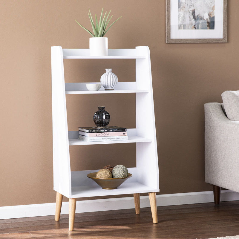 Four Tier Etagere Bookcase (490165) - White