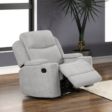 Load image into Gallery viewer, Galya - Motion Glider Recliner - Light Gray Chenille
