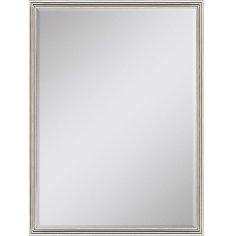 Wood Framed Accent Mirror - Silver
