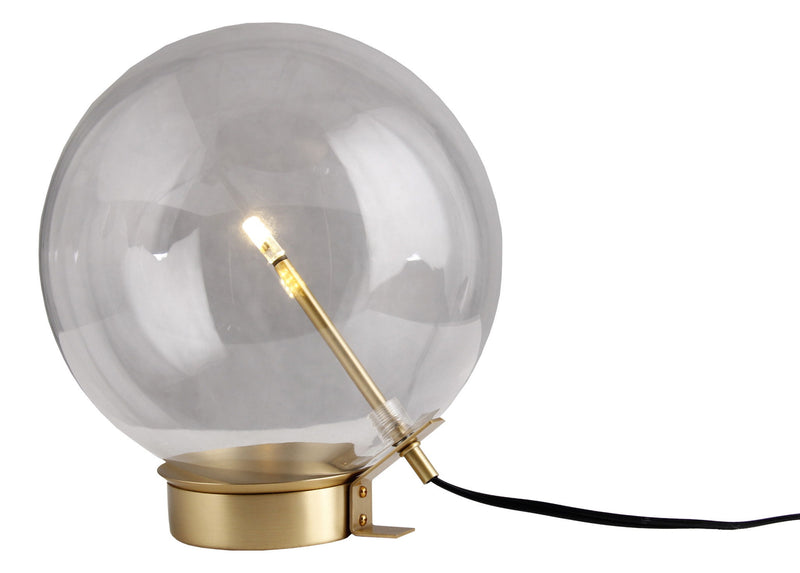 Metal Globe Table Lamp - Brass