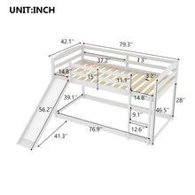 Load image into Gallery viewer, Durable Bunk Bed With Convertible Slide And Ladder

