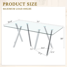 Load image into Gallery viewer, Dining Table With Transparent Surface
