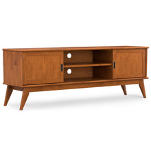 Load image into Gallery viewer, Draper - Handcrafted Mid Century Low TV Media Stand
