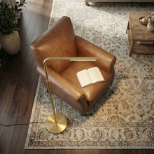 Load image into Gallery viewer, Verve - Floor Lamp With On / Off Switch Adjustable LED Round Base - Gold
