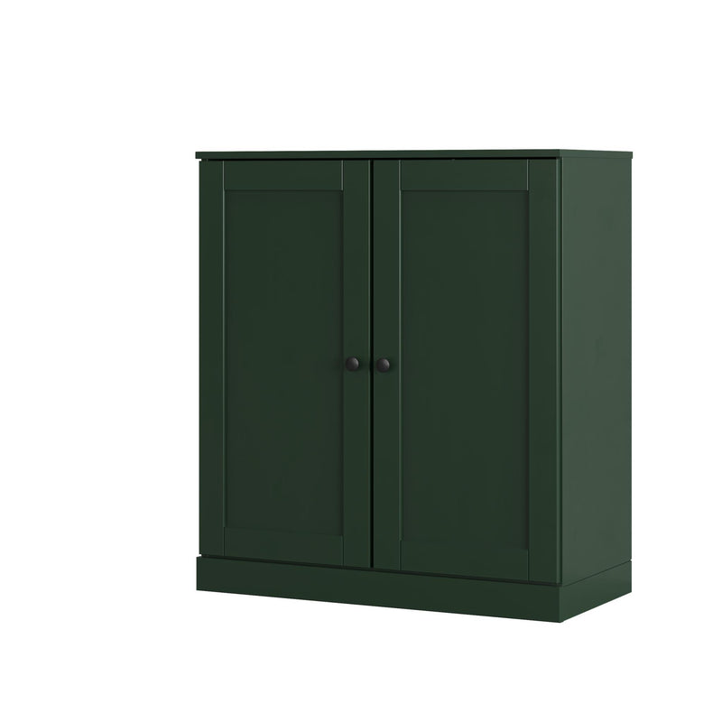 Twenty Pair Solid Woodshoe Storage Cabinet (752351) - Green
