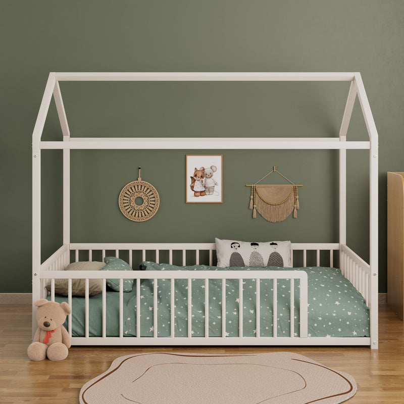 Montessori Floor Bed Frame With House Shape