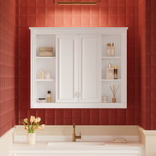 Load image into Gallery viewer, Wall-Mounted Medicine Cabinet With Adjustable Shelf, Soft-Closing Hinges - White
