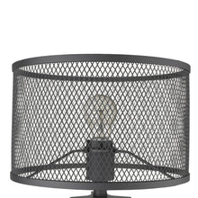 Load image into Gallery viewer, Solid Wood Tripod Table Lamp With Black Drum Shade - Brown
