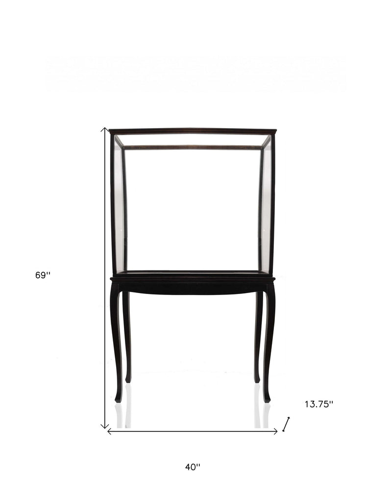 14" Glass Standard Display Stand - Brown