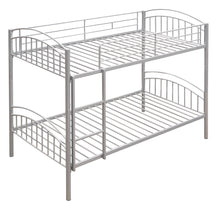 Load image into Gallery viewer, Twin Over Twin Metal Bunk Bed,Divided into Two Beds(Silver){OLD SKU:MF280424AAN}
