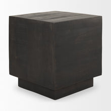 Load image into Gallery viewer, Square Block End Table (729074) - Dark Brown
