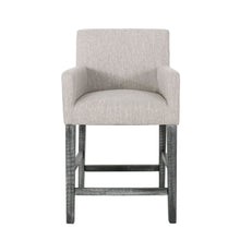 Load image into Gallery viewer, Charmed Upholstered Counter Stool With H Frame Base And Round Arms
