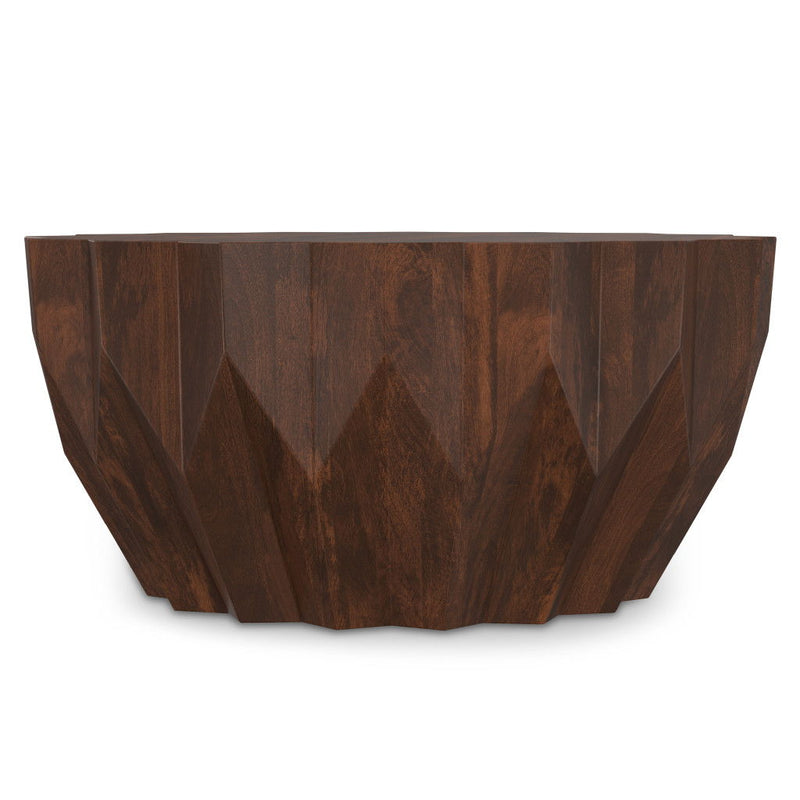 Solid Wood Free Form Solid Wood Coffee Table - Walnut