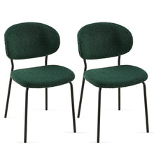 Load image into Gallery viewer, Boucle Dining Chairs, Dining Chairs With Metal Legs For Dining Room, Kitchen, Living Room
