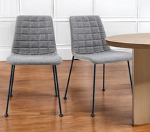 Load image into Gallery viewer, Upholstered Fabric Dining Side Chairs (Set of 2) - Light Gray
