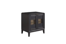 Load image into Gallery viewer, Glass Door Nightstand - Black
