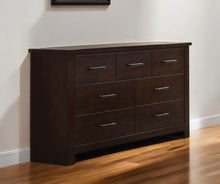 Load image into Gallery viewer, Seven Drawer Double Dresser - Mahogany
