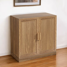 Load image into Gallery viewer, 31" Texture Door Accent Cabinet With Three Shelves - Natural
