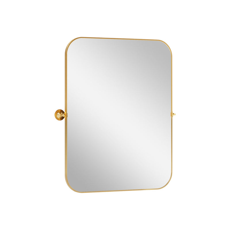 Metal Framed Bathroom Vanity Mirror - Gold